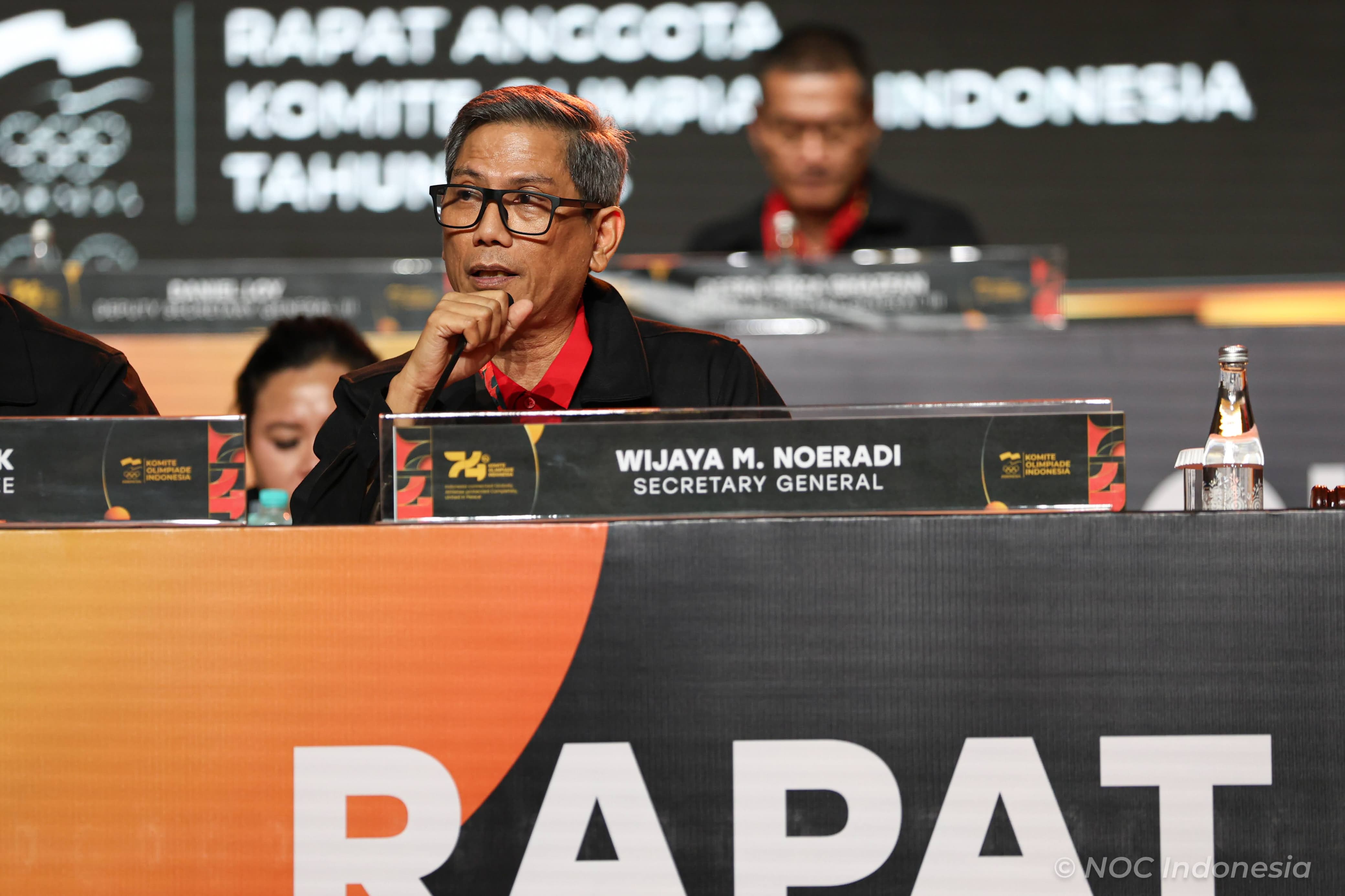 Suasana Rapat Anggota NOC Indonesia 2026 di Hotel Fairmont